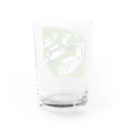 アニマルシェのvespa風ビンテージバイク緑 Water Glass :back