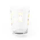 望月ぴの。のみえるみえないみえる Water Glass :back