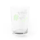 little_cloverのたくさんクローバーでHappy Water Glass :back