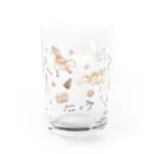 これはヤギのグッズショップのネコのミルクティーちゃん（グラス） Water Glass :back