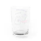 イラスト MONYAAT のポメラニアンお仕事中 Water Glass :back