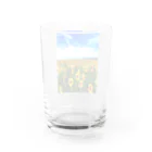 Danke Shoot Coffeeの山元町のヒマワリ畑 Water Glass :back