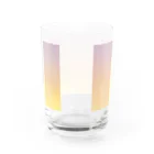 塩まみれのグラデーション 夕方 Water Glass :back