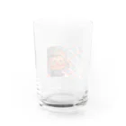 美続千晴のどっかみてる Water Glass :back