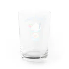 little lion house公式ショップ（大人のためのねこ）の白くまさんの青空ゼリーのクリームソーダ Water Glass :back