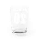 風天工房の背番号20歳（白） Water Glass :back