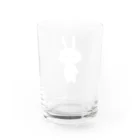 irusuの消えかけてるうさぎ Water Glass :back