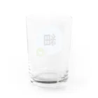 テレワークチームのテレワーク・細 Water Glass :back