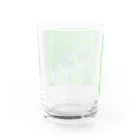 花と緑のみずたま Water Glass :back