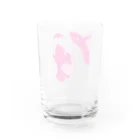 シトウのお店のあくび（カラー） Water Glass :back