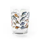 猫と釣り人のKAISUIGYO_1C_GL Water Glass :back
