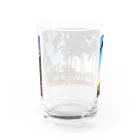 Hawaii Picturesのワイキキビーチの夕焼け🌇 Water Glass :back