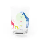 あおぞらのアニマル_メモリ付グラス Water Glass :back