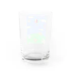 星華 -SEIKAcreate-のこぶしの花と気球の未来 Water Glass :back