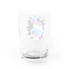 うちの猫の猫のアクビ Water Glass :back