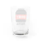 なでしこ@デザインのホエイプロテイン Water Glass :back