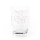 片目猫ライの部屋のライのグラス Water Glass :back