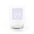 立花朝人オフィシャルグッズの青の中のドラムセット Water Glass :back