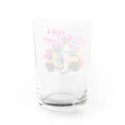 バイクは楽しいの原付女子 Water Glass :back