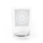 始季彩＠suzuriのカレイドスコープ−点描曼荼羅 Water Glass :back