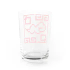 multiのチャイナ風 雲 ドット絵 Water Glass :back