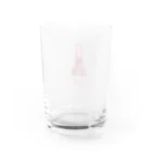 苗床ロゴグッズのnaedoko mucchiribag pink Water Glass :back