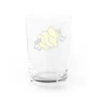 Sumireptiles🐍__爬虫類・生き物グッズのグリーンパイソン（イエロー） Water Glass :back