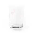 mojitoiro（もじといろ）のフラミンゴ  Flamingo Water Glass :back