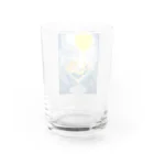 紫　の月の雫 Water Glass :back