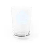 戦国神社 -戦国グッズ専門店-の明智光秀（水色桔梗紋） Water Glass :back