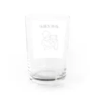 蒙楽の必死で飲む Water Glass :back