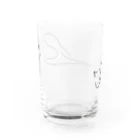 ねこのヤニを吸うねこ（文字なし） Water Glass :back