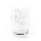 サタケ商店🐅🍛のiTDQ タイガー　(wwf500円寄付付き) Water Glass :back