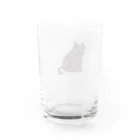 本田しずまるの絵のグッズのトラネコ・黒・小 Water Glass :back