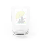 カメレオン ～Chameleon～の猫の雨宿り Water Glass :back