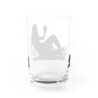 うの UNOの窓際のうの（白黒） Water Glass :back
