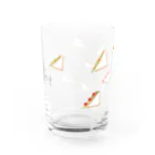 にしむー食堂の雑貨屋さんの夏のフルサンセット〜文字といっしょ〜 Water Glass :back