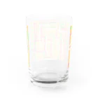 スキー場のゆきのオレンジ四角隊 Water Glass :back