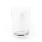 毎日の思い出のメガネの女の子 Water Glass :back