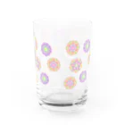 まりわのお店 ★万華鏡花火★和柄★繰り返す柄★　の万華鏡花火：TAKUSAN pink Water Glass :back