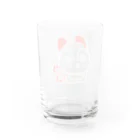 うらめし屋　の福犬ちゃん　白 Water Glass :back