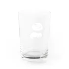 こんぺい工房の寝るバーコード犬寝言付き Water Glass :back