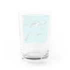 ナイロドノのぎゅうぎゅうオオサンショウウオ　ブルー Water Glass :back