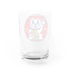 FORTUNE CAT STUDIOS WEB STOREのまねき猫ラッキーくん -招福- ロゴシリーズ Water Glass :back