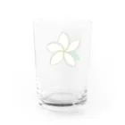 Okiwaiiのプルメリア三姉妹 Water Glass :back