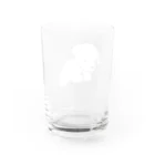 「ごめん々ね 」と言っのいぬのぬい Water Glass :back