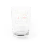 春風工房の縁側の秋田犬 Water Glass :back