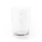 piggyのUFOと女の子(色付) Water Glass :back