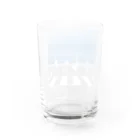 Blue Ocean Artの早朝 Water Glass :back