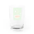 こまめさんグッズおふぃしゃるのこまめさんとフルーツティー Water Glass :back